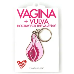 Anatomical Vagina   Vulva Keychain