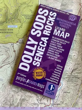 Dolly Sods - Seneca Rocks Lizard Map, West Virginia