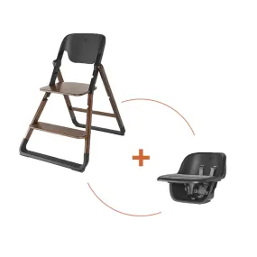 Ergobaby Evolve Highchair with Infant Seat & Tray - Dark Wood