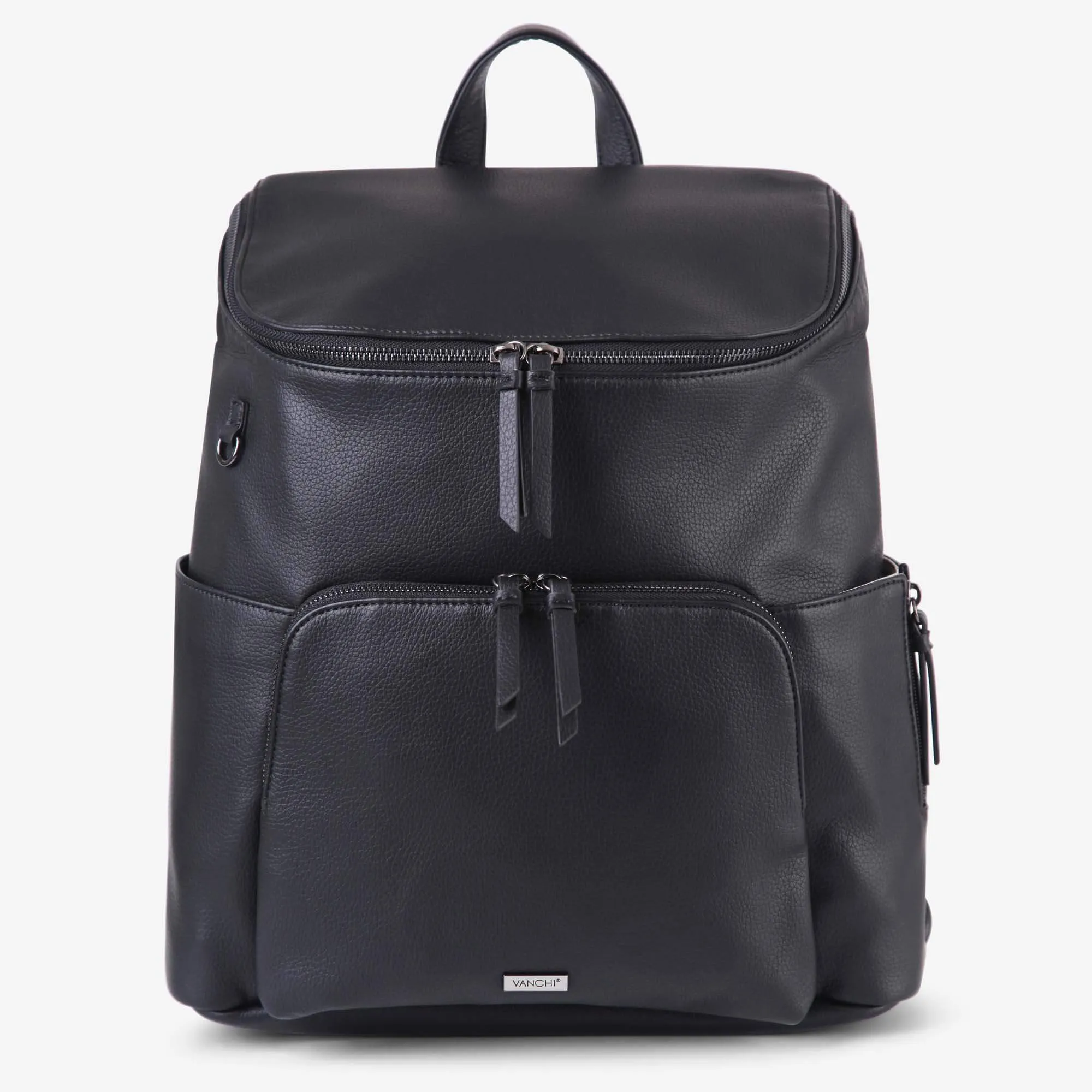 Frankie Work Backpack (Vegan) Black/ Gunmetal