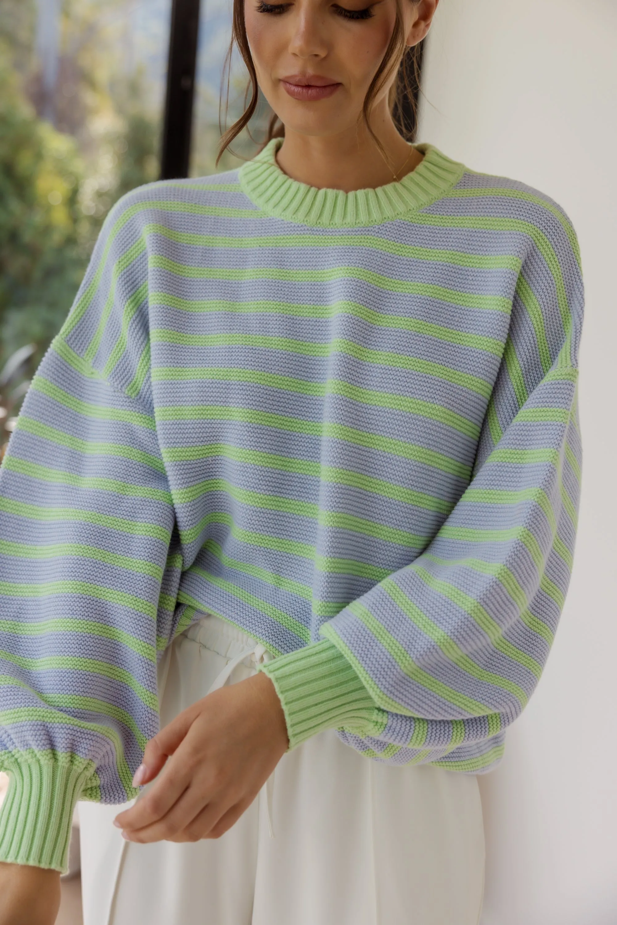 OLIVER Mint Stripe