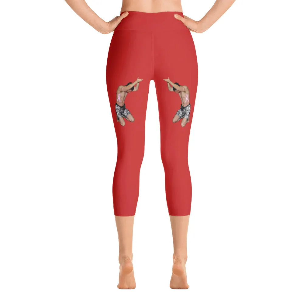 Our best viral leggings red awesome goddess black letters