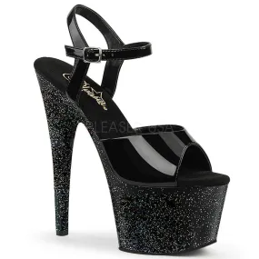 SS-ADORE-709MG Platform Sandal  | Black Patent